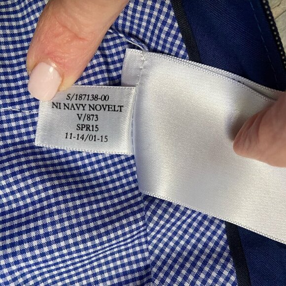 Banana Republic Non-Iron Tailored Slim Fit Cotton Pants Chinos Khakis Blue 35X32 - Picture 6 of 6